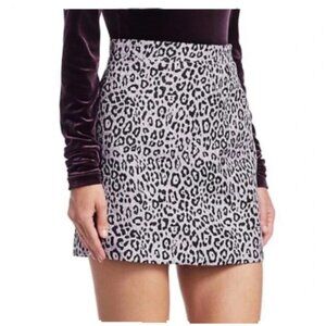 H&M Leopard Print Mini Skirt